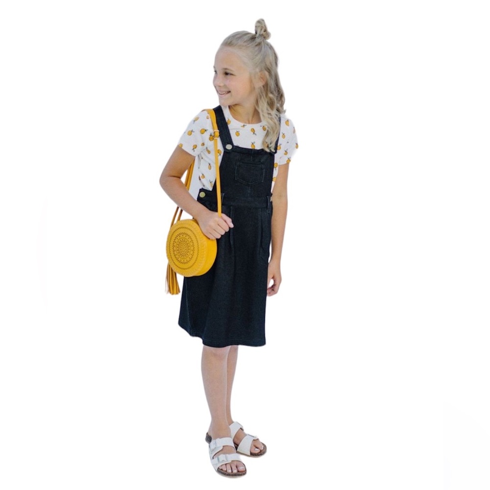 The Main Street Exchange Alair Girl Denim Overalls Size 14